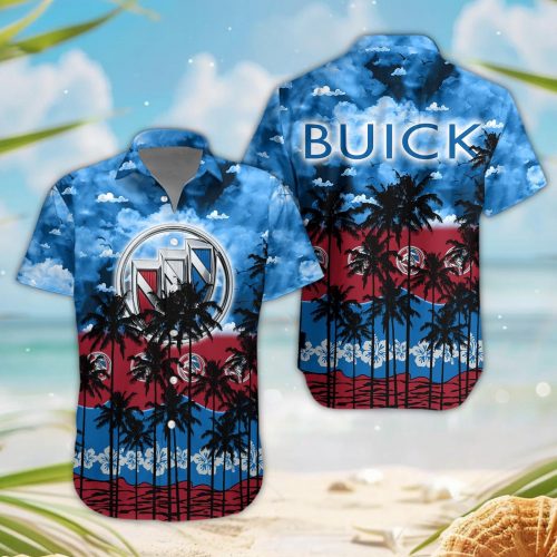 Buick 3D Button Hawaii Shirt Gift for Men Dad Father