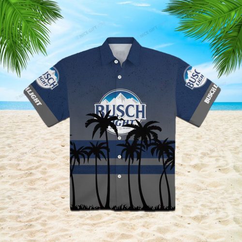 Busch Light 3D Button 3D Button Hawaiian Shirt Gift for Men Dad Father Gift for Men Dad Father 3HS-C7W2