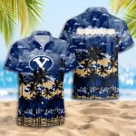 BYU Cougars 3D Button 3D Button Hawaiian Shirt Gift for Men Dad Father Gift for Men Dad Father Trending Summer