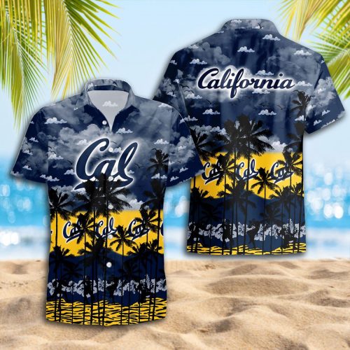 California Golden Bears 3D Button 3D Button Hawaiian Shirt Gift for Men Dad Father Gift for Men Dad Father Trending Summer