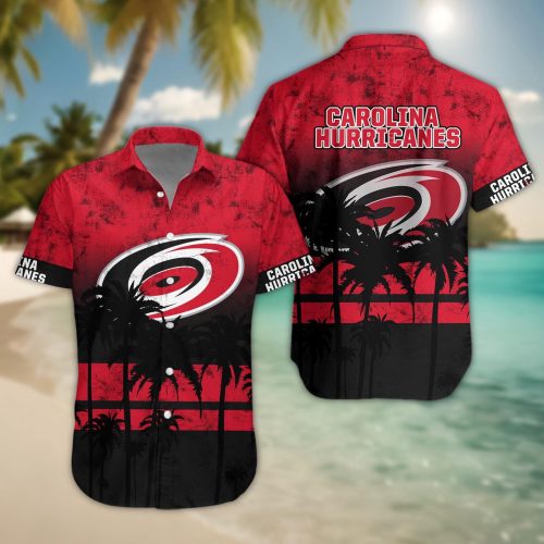 Carolina Hurricanes 3D Button Hawaii Shirt Gift for Men Dad Father