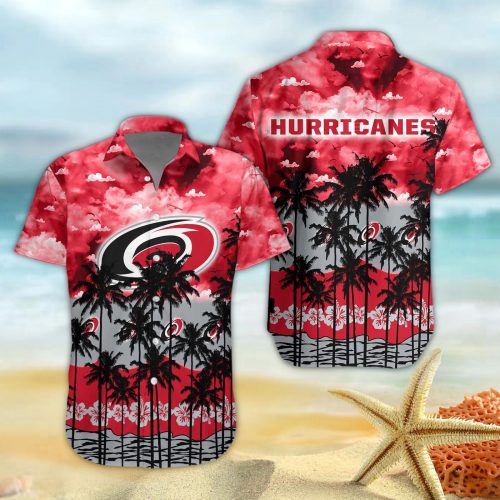 Carolina Hurricanes 3D Button 3D Button Hawaiian Shirt Gift for Men Dad Father Gift for Men Dad Father