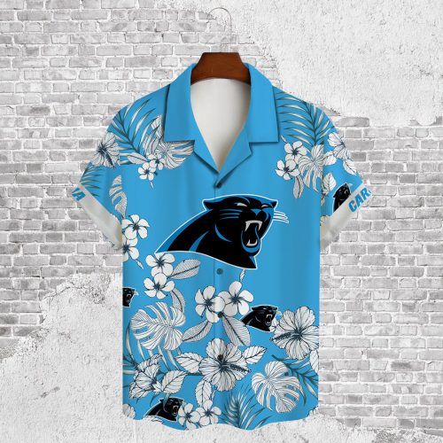 Carolina Panthers 2023 AOP 3D Button 3D Button Hawaiian Shirt Gift for Men Dad Father Gift for Men Dad Father V23