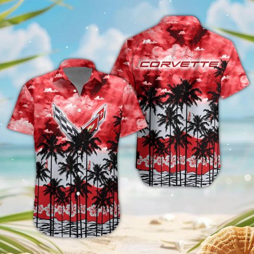 Chevrolet Corvette 3D Button Hawaii Shirt Gift for Men Dad Father