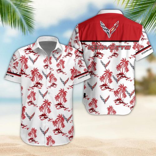 Chevrolet Corvette 3D Button 3D Button Hawaiian Shirt Gift for Men Dad Father Gift for Men Dad Father