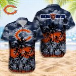 Chicago Bears 3D Button 3D Button Hawaiian Shirt Gift for Men Dad Father Gift for Men Dad Father 08