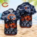 Chicago Bears 3D Button 3D Button Hawaiian Shirt Gift for Men Dad Father Gift for Men Dad Father