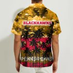 Chicago Blackhawks 3D Button 3D Button Hawaiian Shirt Gift for Men Dad Father Gift for Men Dad Father