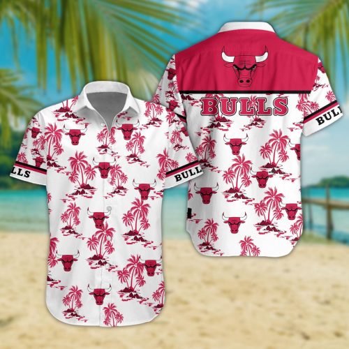 Chicago Bulls 3D Button Hawaii Shirt Gift for Men Dad Father