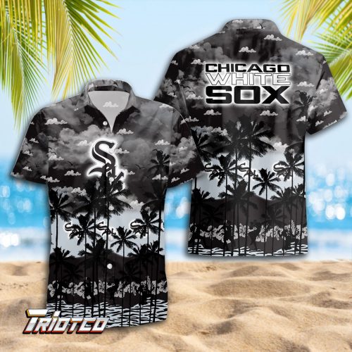Chicago White Sox 3D Button 3D Button Hawaiian Shirt Gift for Men Dad Father Gift for Men Dad Father Trending Summer.