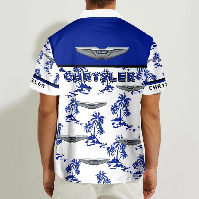 Chrysler 3D Button 3D Button Hawaiian Shirt Gift for Men Dad Father Gift for Men Dad Father