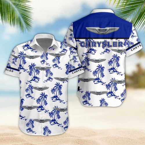 Chrysler 3D Button 3D Button Hawaiian Shirt Gift for Men Dad Father Gift for Men Dad Father