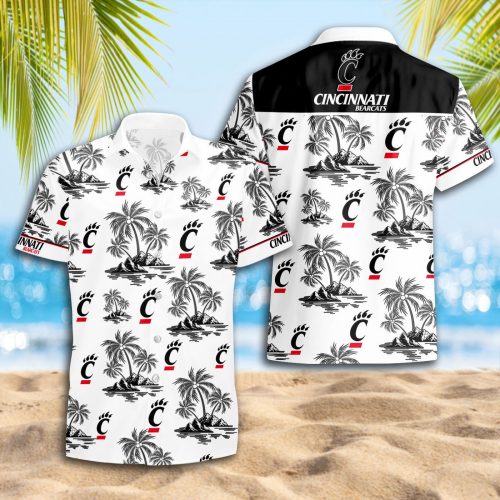 Cincinnati Bearcats 3D Button Hawaii Shirt Gift for Men Dad Father