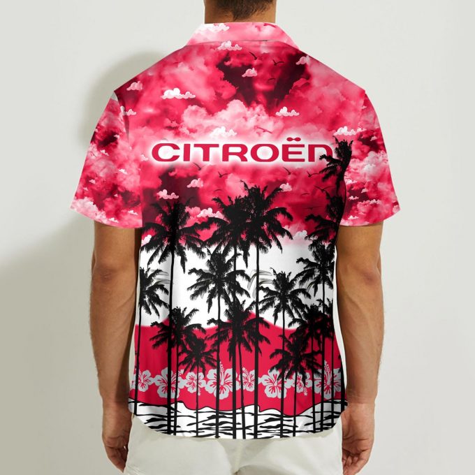 Citroen 3D Button Hawaii Shirt Gift for Men Dad Father