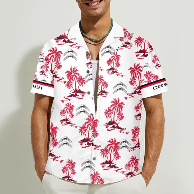 Citroen 3D Button 3D Button Hawaiian Shirt Gift for Men Dad Father Gift for Men Dad Father