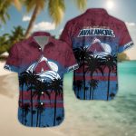 Colorado Avalanche 3D Button Hawaii Shirt Gift for Men Dad Father