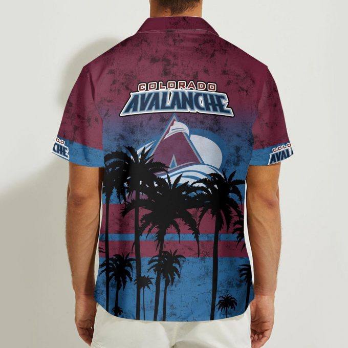 Colorado Avalanche 3D Button Hawaii Shirt Gift for Men Dad Father