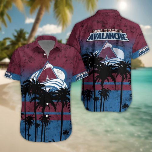 Colorado Avalanche 3D Button Hawaii Shirt Gift for Men Dad Father