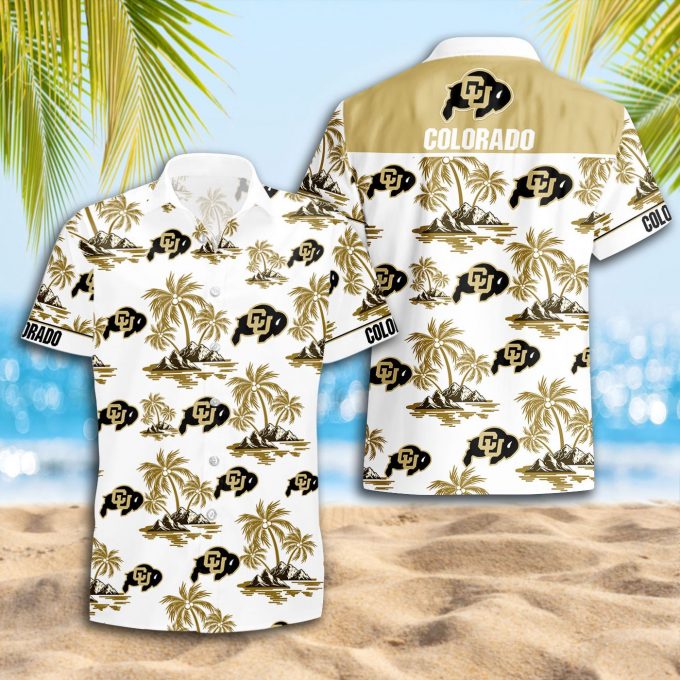 Colorado Buffaloes 3D Button Hawaii Shirt Gift for Men Dad Father