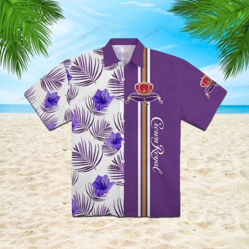 Crown Royal 3D Button 3D Button Hawaiian Shirt Gift for Men Dad Father Gift for Men Dad Father 3HS-B7W8