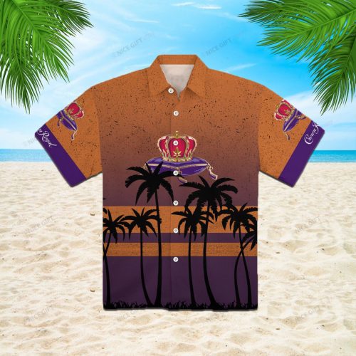 Crown Royal 3D Button 3D Button Hawaiian Shirt Gift for Men Dad Father Gift for Men Dad Father 3HS-D5H1