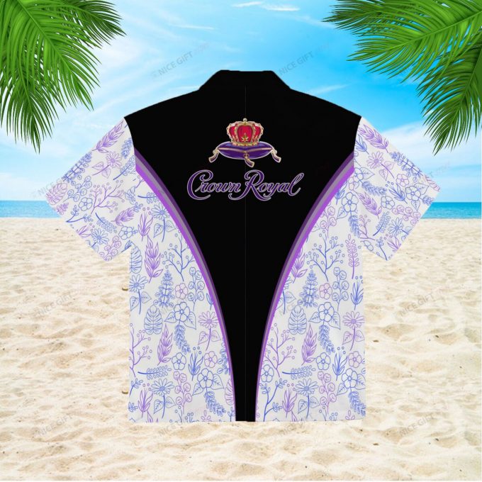 Crown Royal 3D Button 3D Button Hawaiian Shirt Gift for Men Dad Father Gift for Men Dad Father 3HS-L1Z2