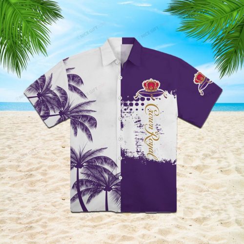 Crown Royal 3D Button 3D Button Hawaiian Shirt Gift for Men Dad Father Gift for Men Dad Father 3HS-V0N5