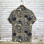 Dallas Cowboys 2023 AOP 3D Button 3D Button Hawaiian Shirt Gift for Men Dad Father Gift for Men Dad Father V5