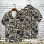 Dallas Cowboys 2023 AOP 3D Button 3D Button Hawaiian Shirt Gift for Men Dad Father Gift for Men Dad Father V5