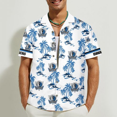 Dallas Mavericks 3D Button Hawaii Shirt Gift for Men Dad Father