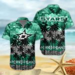 Dallas Stars 3D Button 3D Button Hawaiian Shirt Gift for Men Dad Father Gift for Men Dad Father