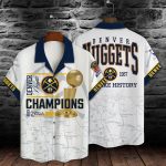 Denver Nuggets 1st Champions 3D Print 3D Button 3D Button Hawaiian Shirt Gift for Men Dad Father Gift for Men Dad Father
