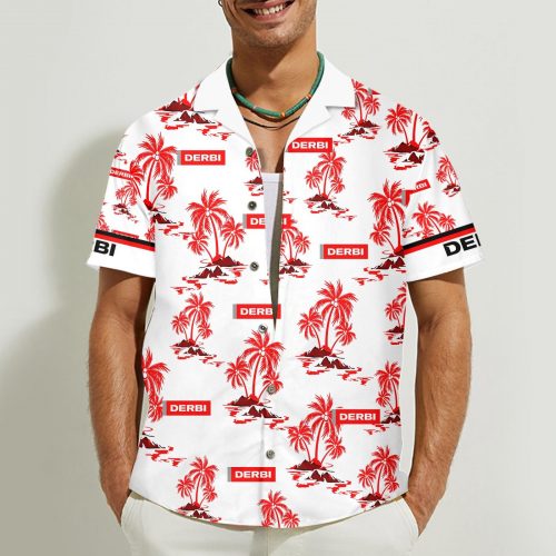 Derbi 3D Button 3D Button Hawaiian Shirt Gift for Men Dad Father Gift for Men Dad Father