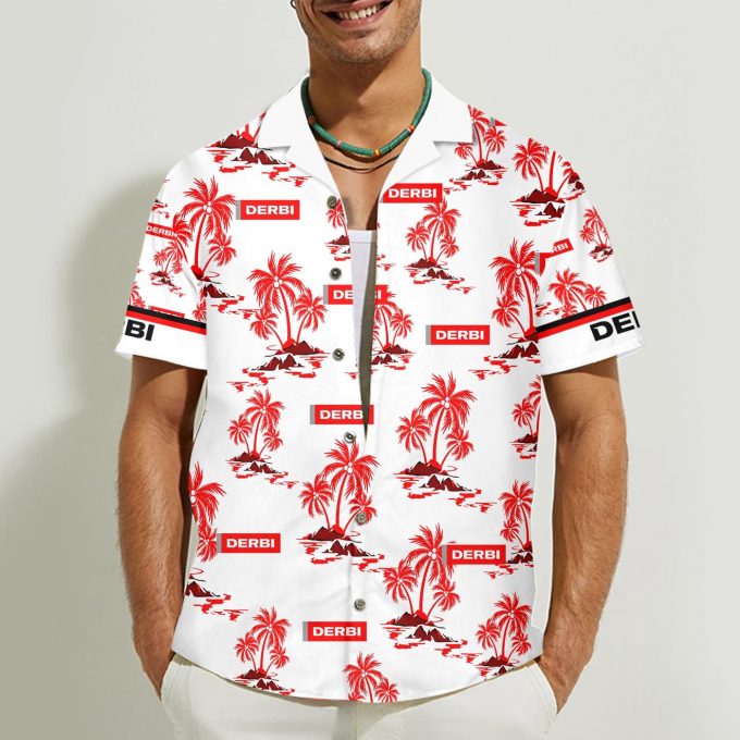 Derbi 3D Button 3D Button Hawaiian Shirt Gift for Men Dad Father Gift for Men Dad Father