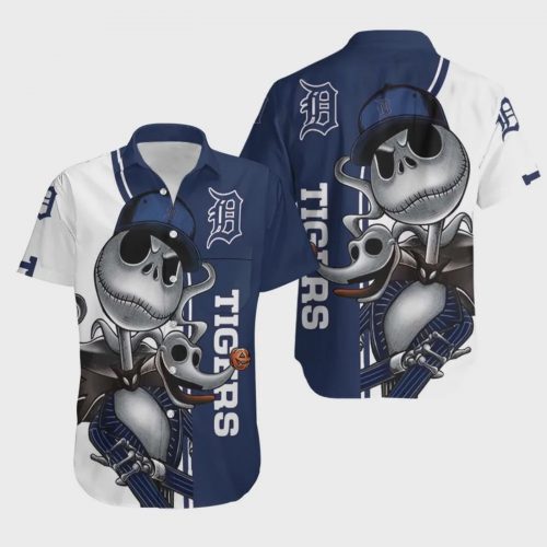 Detroit Tigers Skeleton Cool Hawaiian Shirt