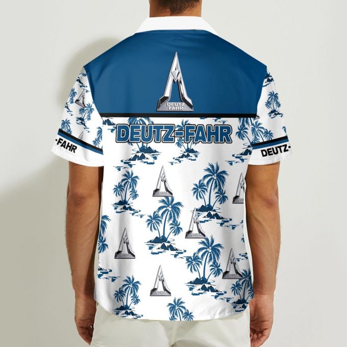 Deutz-Fahr 3D Button 3D Button Hawaiian Shirt Gift for Men Dad Father Gift for Men Dad Father