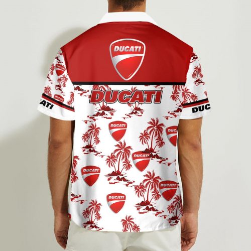 Ducati 3D Button 3D Button Hawaiian Shirt Gift for Men Dad Father Gift for Men Dad Father