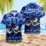 Duke Blue Devils 3D Button 3D Button Hawaiian Shirt Gift for Men Dad Father Gift for Men Dad Father Trending Summer