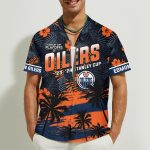 Edmonton Oilers Stanley Cup Champions 3D Button 3D Button Hawaiian Shirt Gift for Men Dad Father Gift for Men Dad Father