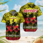 Ferrari 3D Button Hawaii Shirt Gift for Men Dad Father