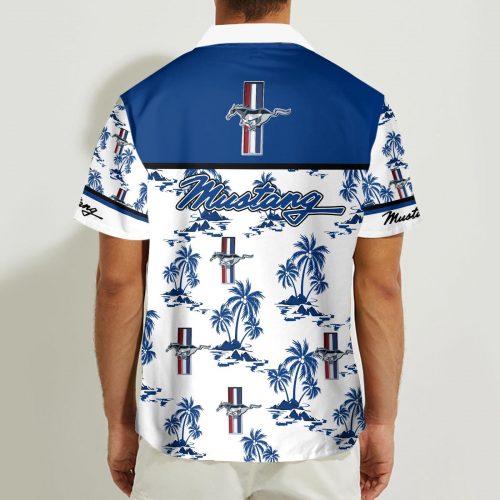 Ford-Mustang 3D Button 3D Button Hawaiian Shirt Gift for Men Dad Father Gift for Men Dad Father