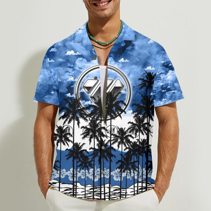 Foton 3D Button Hawaii Shirt Gift for Men Dad Father