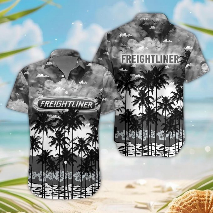 Freightliner 3D Button Hawaii Shirt Gift for Men Dad Father
