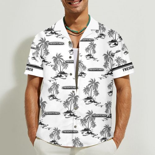Freightliner 3D Button 3D Button Hawaiian Shirt Gift for Men Dad Father Gift for Men Dad Father