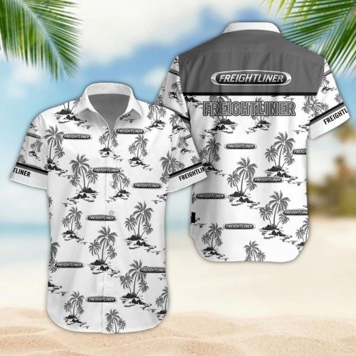 Freightliner 3D Button 3D Button Hawaiian Shirt Gift for Men Dad Father Gift for Men Dad Father