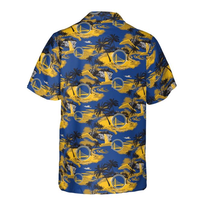 Golden State Warriors 3D Button 3D Button Hawaiian Shirt Gift for Men Dad Father Gift for Men Dad Father SH1