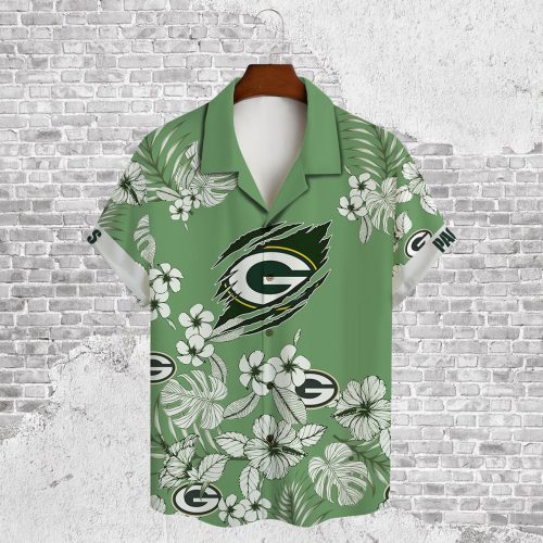 Green Bay Packers 2023 AOP 3D Button 3D Button Hawaiian Shirt Gift for Men Dad Father Gift for Men Dad Father V27