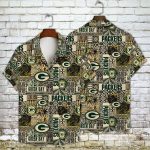 Green Bay Packers 2023 AOP 3D Button 3D Button Hawaiian Shirt Gift for Men Dad Father Gift for Men Dad Father V7