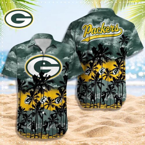 Green Bay Packers 3D Button 3D Button Hawaiian Shirt Gift for Men Dad Father Gift for Men Dad Father 08