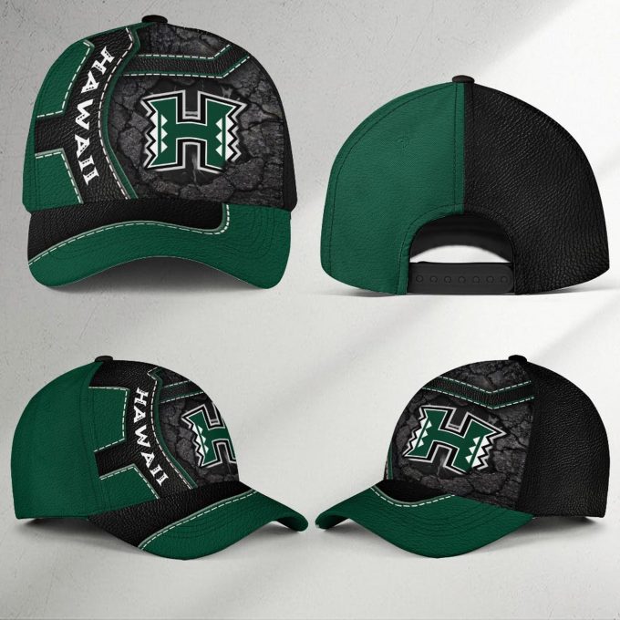 Hawaii Rainbow Warriors Classic Cap, Leather Cap